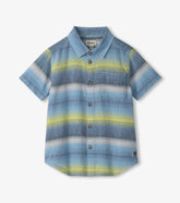 Boys Lime Green Stripes Button Down Shirt | Hatley US Boys