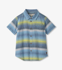 Boys Lime Green Stripes Button Down Shirt | Hatley US Boys