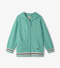 Boys Nile Blue Zip-Up Hoodie | Hatley Outlet Boys