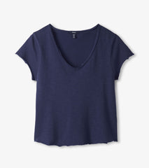 Sadie V-Neck Tee - Patriot Blue | Hatley Outlet Women