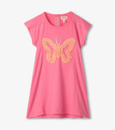 Girls Pink Butterfly A-Line Panel Dress | Hatley For Girls