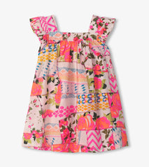 Girls Floral Patchwork Flutter Puff Dress | Hatley US Girls