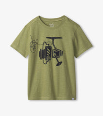 Boys Fishing Reel Graphic Tee | Hatley Discount Boys