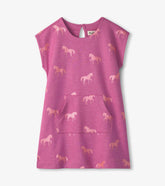 Girls Shimmer Horses Slouchy Dress | Hatley For Girls
