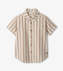 Boys Thatched Stripes Button Down Shirt | Hatley
