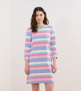 Lily Flare Dress - Peach Echo Stripes | Hatley US Women