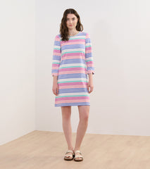Lily Flare Dress - Peach Echo Stripes | Hatley US Women