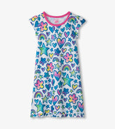 Girls Watercolor Doodles Nightdress | Hatley