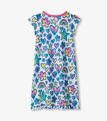 Girls Watercolor Doodles Nightdress | Hatley