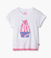 Baby & Toddler Girls Ice Cream Sundae Eyelet Trim T-Shirt | Hatley US Baby & Toddler