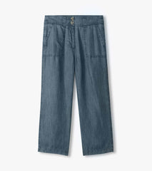 Sophie Wide Leg Pants - Blue Acid Rinse | Hatley Discount Women
