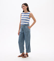 Sophie Wide Leg Pants - Blue Acid Rinse | Hatley Discount Women