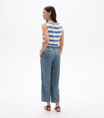Sophie Wide Leg Pants - Blue Acid Rinse | Hatley Discount Women