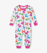 Baby Girls Balloon Pets Cotton Sleeper | Hatley