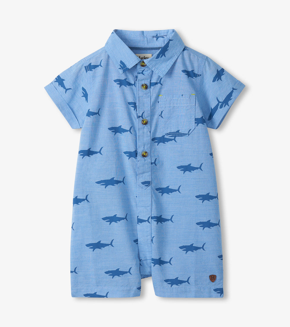 Baby Boys Baby Shark Romper | Hatley Baby & Toddler