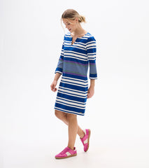 Lily Notch Neck Dress - Cheery Block Stripes | Hatley For Women