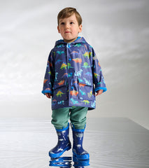 Baby & Toddler Boys Dino Party Button-Up Rain Jacket | Hatley Sale Baby & Toddler