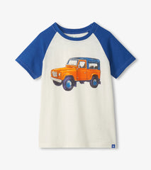 Boys Off Road Raglan Cotton T-Shirt | Hatley Boys