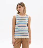 Kate Sleeveless Tank - Blush Stripes | Hatley US Women