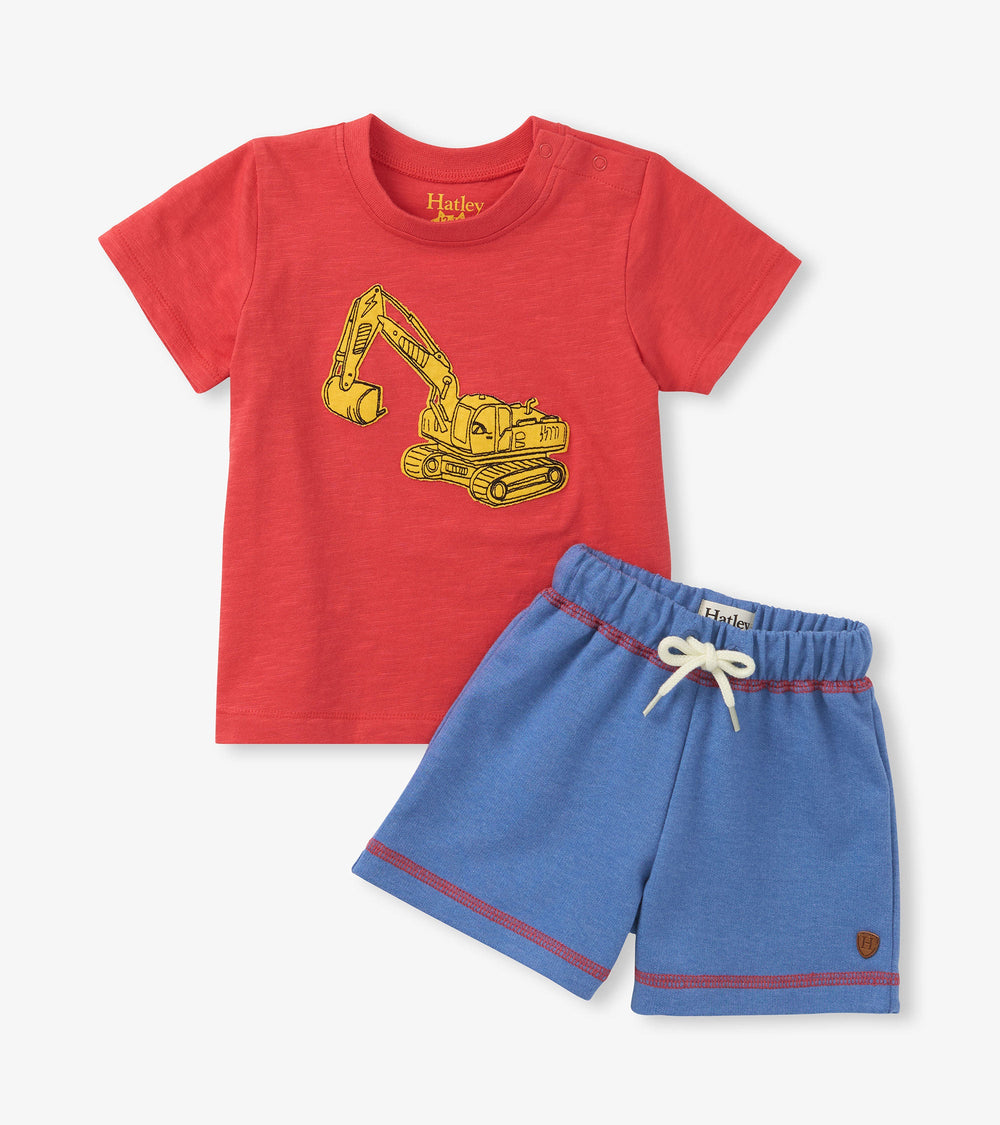 Baby & Toddler Boys Digger T-Shirt & Shorts Set | Hatley US Baby & Toddler