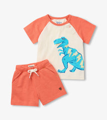 Baby & Toddler Boys Glow in the Dark Stegosaurus T-Shirt & Shorts Set | Hatley Baby & Toddler