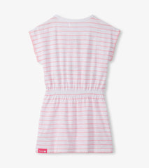 Girls Strawberry Stripes Cinched Waist Dress | Hatley Discount Girls