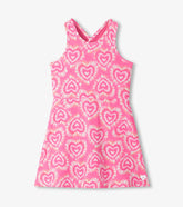 Girls Candy Hearts Active A-Line Dress | Hatley Girls