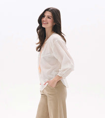 Naomi Blouse - Blush Swiss Dot | Hatley For Women