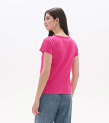 Essential Crew Neck Tee - Carmine Rose | Hatley Sale Women