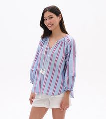 Naomi Blouse - Chambray Rainbow | Hatley US Women