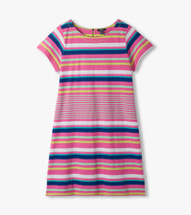 Zip-Back Tee Dress - Cheery Stripes | Hatley Discount Women