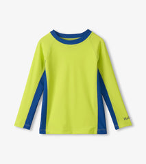 Boys Lime & Blue Colorblock Long Sleeve Rashguard | Hatley Onsale Boys