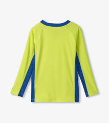 Boys Lime & Blue Colorblock Long Sleeve Rashguard | Hatley Onsale Boys