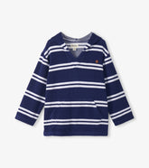 Boys Navy Stripes Hooded Long Sleeve Cover-Up | Hatley Sale Boys