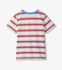 Boys East Coast Stripes Crew Neck T-Shirt | Hatley For Boys
