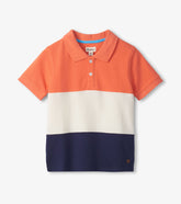 Boys Flamingo Color Block Polo T-Shirt | Hatley Boys