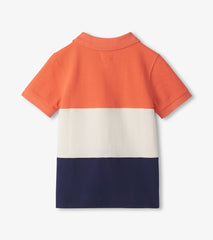 Boys Flamingo Color Block Polo T-Shirt | Hatley Boys