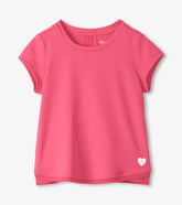 Girls Fandango Pink Mesh Trim T-Shirt | Hatley