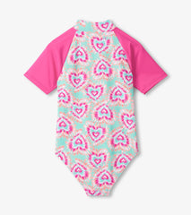 Girls Hearts One-Piece Rashguard Swimsuit | Hatley Girls