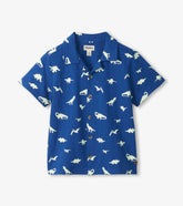 Boys Glow in the Dark Dinos Jersey Button Down | Hatley For Boys