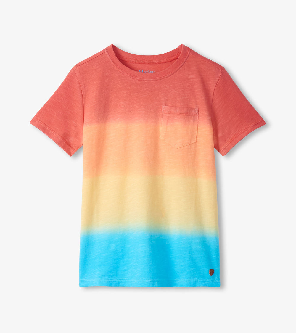 Boys Gradient Sun Set Crew Neck T-Shirt | Hatley Sale Boys