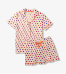 Women's Bunches of Hearts Short Pajama Set | Hatley Outlet Women