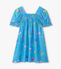 Girls Hyper Real Floral Smocked Dress | Hatley Sale Girls