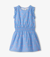 Girls Little Pink Dolphins Woven Play Dress | Hatley US Girls
