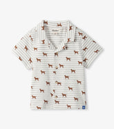 Baby & Toddler Boys Little Pups Jersey Button Down | Hatley Sale Baby & Toddler