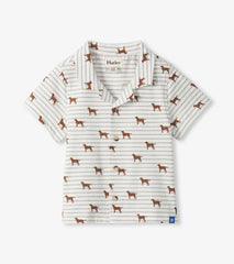 Baby & Toddler Boys Little Pups Jersey Button Down | Hatley Sale Baby & Toddler