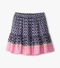 Flounce Skirt - Navy Medallion | Hatley For Women
