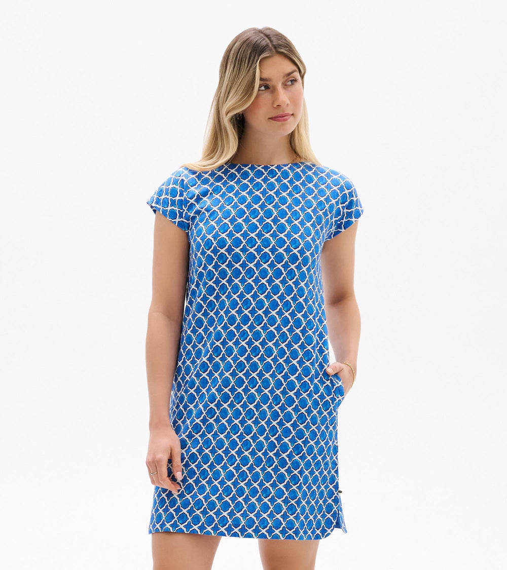 Capri Dress - French Blue Medallion | Hatley
