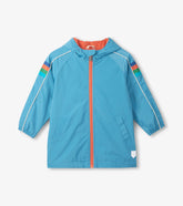 Boys Niagara Blue Jersey Lined-Rain Jacket | Hatley Outlet Boys