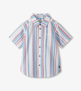 Boys Nautical Stripes Woven Button Down Shirt | Hatley Discount Boys